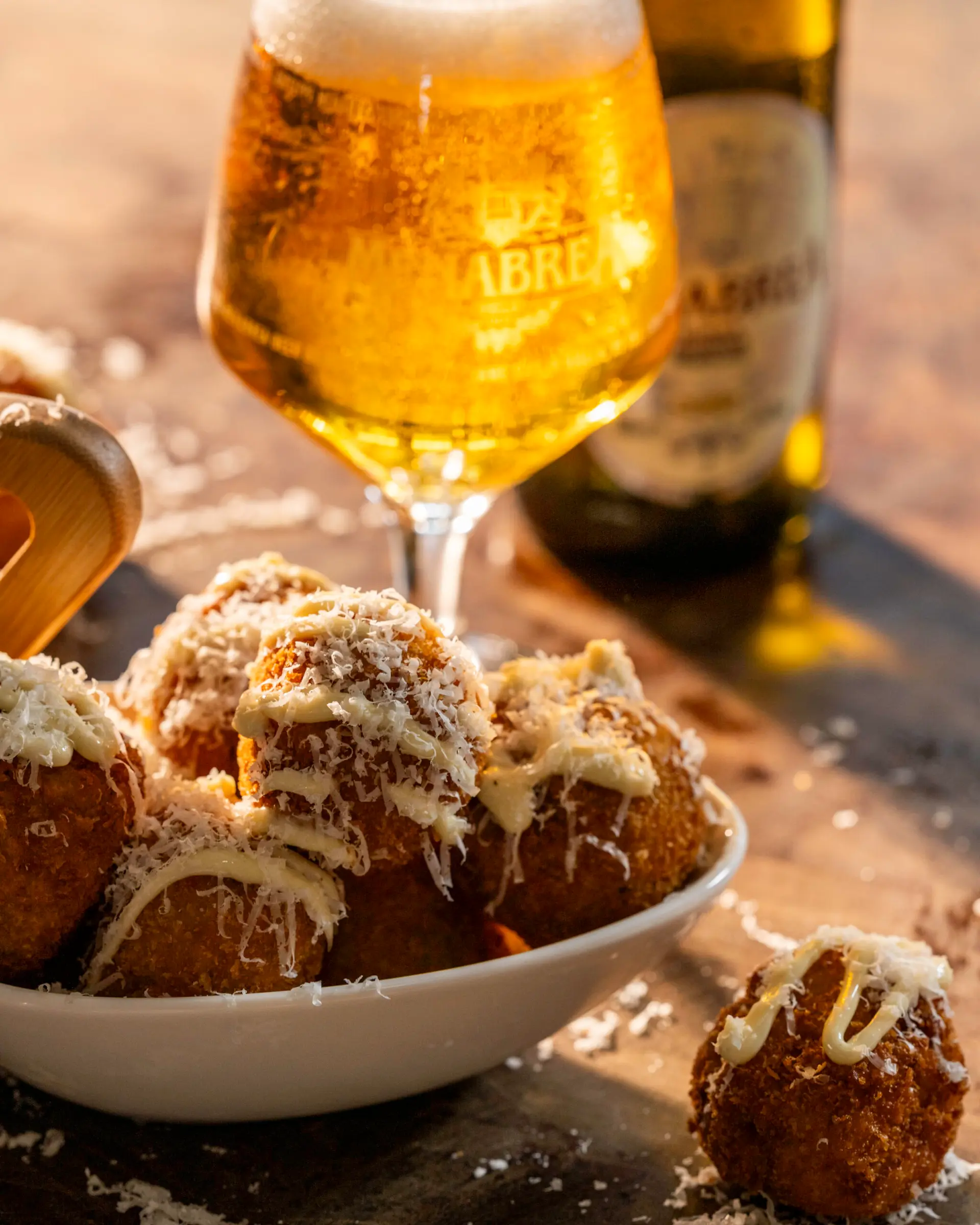 Arancini with Wild Mushrooms & Lemon Mayo